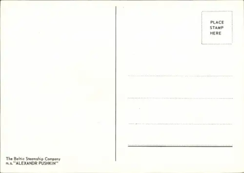 Ak The Baltic Shipping Company, MS Alexandr Pushkin