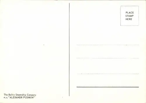 Ak The Baltic Shipping Company, MS Alexandr Pushkin