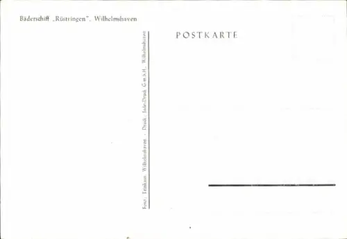Ak Bäderschiff Rüstringen, Wilhelmshaven