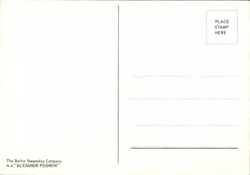 Ak The Baltic Shipping Company, MS Alexandr Pushkin