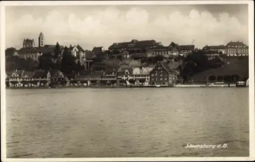 Ak Meersburg am Bodensee, Meersburg a.B., Stadtansicht, Bodensee,  