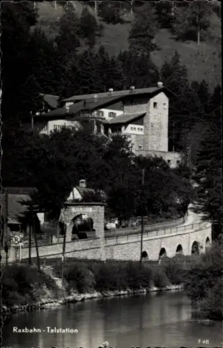 Ak Hirschwang Niederösterreich, Raxbahn Talstation