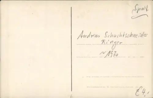 Ak Ringer Andreas Schachschneider