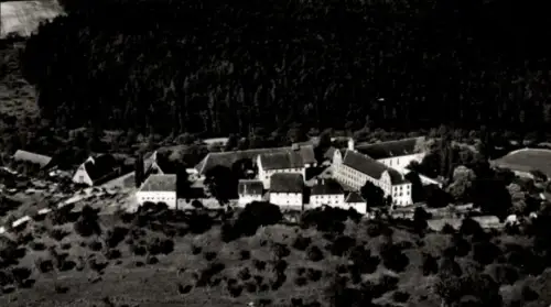 Ak Kloster Kirchberg bei Sulz am Neckar, Luftaufnahme Kloster