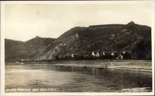 Foto Ak Dolní Zálezly Salesel Elbe Region Aussig, an der Elbe