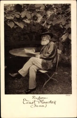 Ak Professor Ernst Haeckel, Mediziner, Zoologe