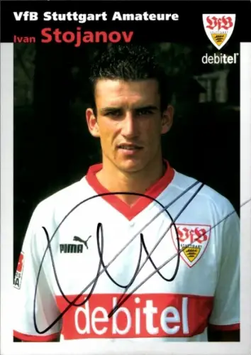 Autogrammkarte Fußballer Ivan Stojanov, VfB Stuttgart, Autogramm