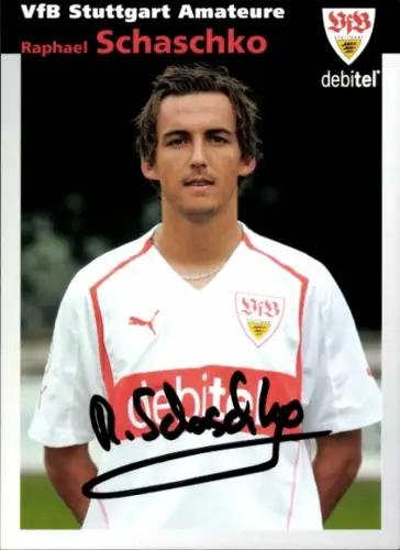 Autogrammkarte Fußballer Raphael Schaschko, VfB Stuttgart, Autogramm