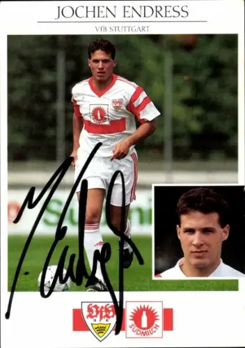 Autogrammkarte Fußballer Jochen Endress, VfB Stuttgart, Autogramm