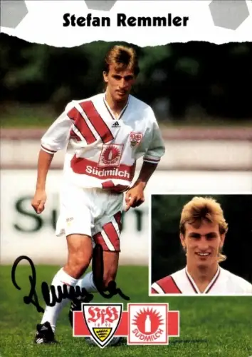 Autogrammkarte Fußballer Stefan Remmler, VfB Stuttgart, Autogramm