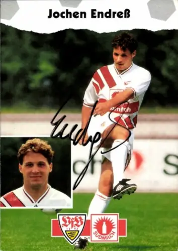 Autogrammkarte Fußballer Jochen Endreß, VfB Stuttgart, Autogramm