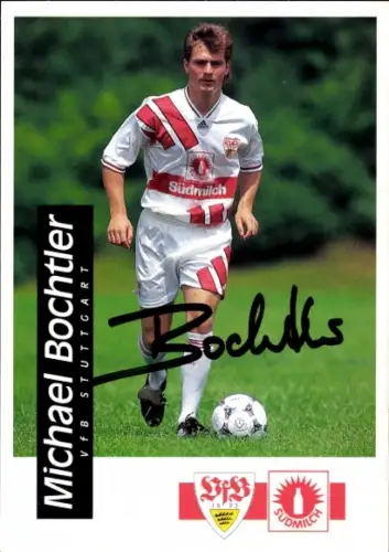 Autogrammkarte Fußballer Michael Bochtler, VfB Stuttgart, Autogramm