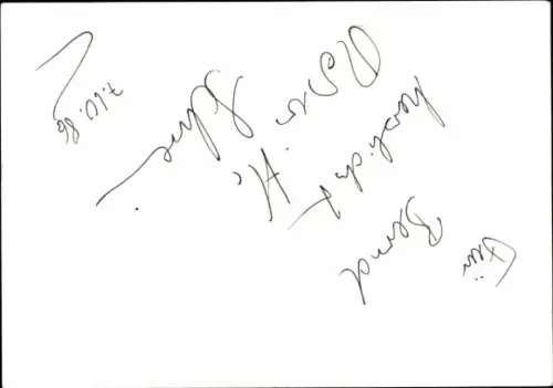 Autogrammkarte Roswitha Schreiner