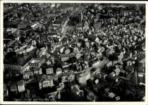 Ak Siegen in Westfalen, Luftaufnahme von  viele Häuser, Stadtansicht, keine Personen, keine Haken