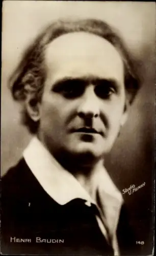 Ak Schauspieler Henri Baudin, Portrait