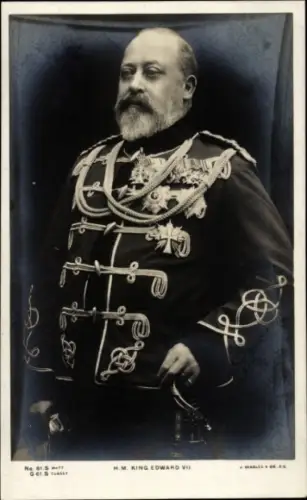Ak König Eduard VII. von England, King Edward VII., Portrait