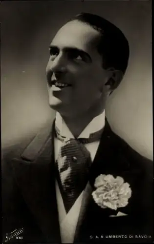 Ak König Umberto II von Italien, Portrait