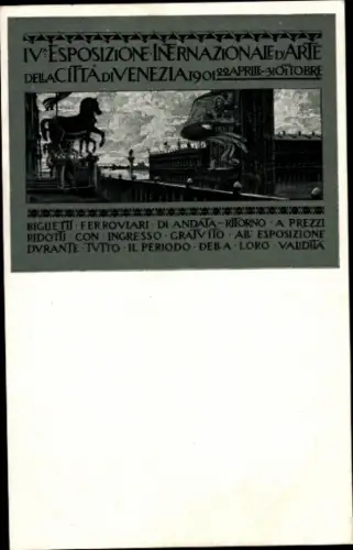 Ak Venezia Venedig Veneto, Internationale Kunstausstellung 1901