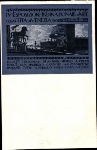 Ak Venezia Venedig Veneto, Internationale Kunstausstellung 1901