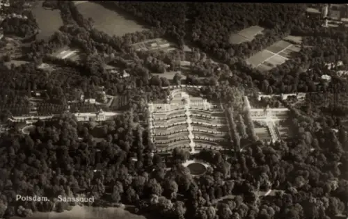 Ak Potsdam, Park Sanssouci, Luftbild