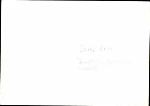 Foto Politiker Josef Ertl, Portrait, Autogramm