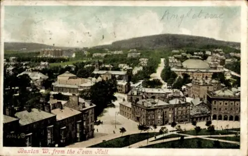 Ak Buxton Derbyshire England, General view, Town Hall