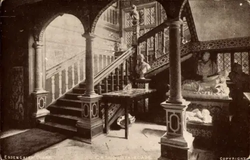 Ak Sevenoaks Kent England, Knole House, Grand Staircase