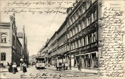 Ak Chemnitz in Sachsen, Poststraße