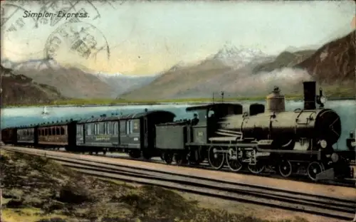Ak Schweizerische Eisenbahn, Simplon-Express
