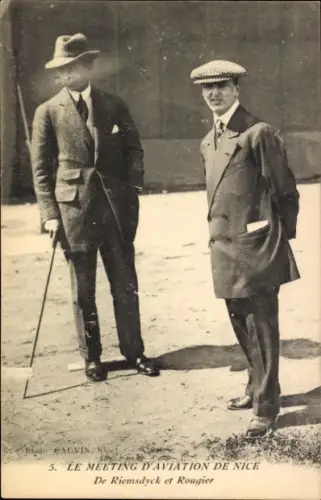 CPA Meeting d'Aviation de Nice, De Riemsdyck et Rougier