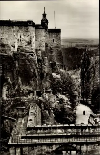 Ak Königstein an der Elbe Sächsische Schweiz, Festung