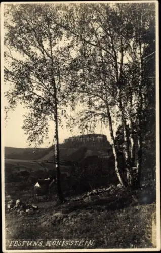 Ak Königstein an der Elbe Sächsische Schweiz, Festung Königstein