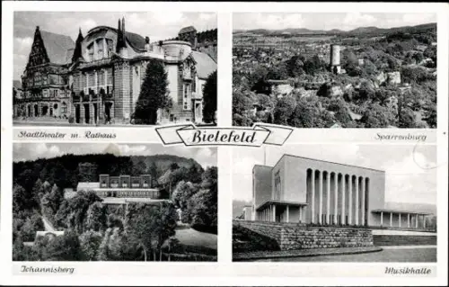 10 alte Ak Bielefeld, diverse Ansichten
