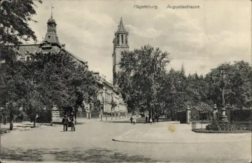 Ak Magdeburg an der Elbe, Augustastraße