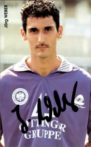 Autogrammkarte Fußballer Jörg Weber, Tennis Borussia Berlin, Autogramm