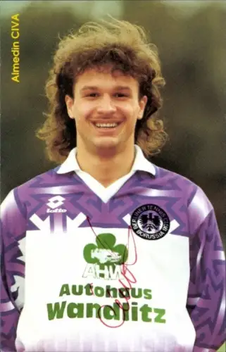 Autogrammkarte Fußballer Alemdin Civa, Tennis Borussia Berlin, Autogramm
