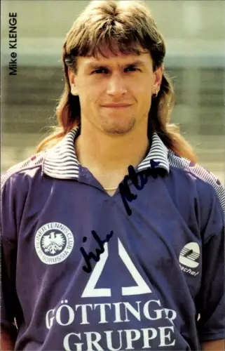 Autogrammkarte Fußballer Mike Klenge, Tennis Borussia Berlin, Autogramm