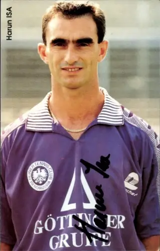 Autogrammkarte Fußballer Harun Isa, Tennis Borussia Berlin, Autogramm