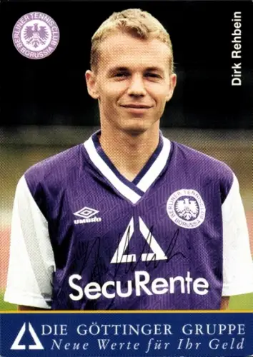 Autogrammkarte Fußballer Dirk Rehbein, Tennis Borussia Berlin, Autogramm
