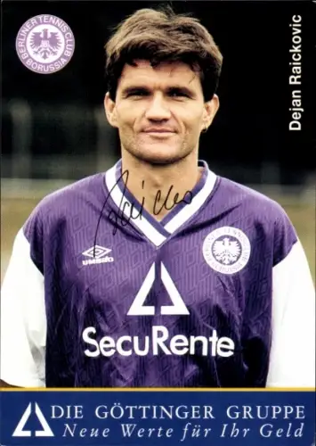 Autogrammkarte Fußballer Dejan Raickovic, Tennis Borussia Berlin, Autogramm