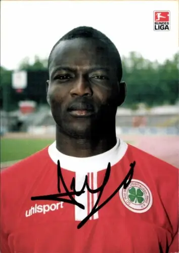 Autogrammkarte Fußballer Alassane Ouedraogo, SC Rot Weiß Oberhausen, Autogramm