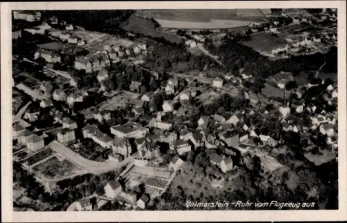 Ak Volmarstein Wetter an der Ruhr, Luftaufnahme von  Text: Volmarstein-Ruhr vom Flugzeug aus