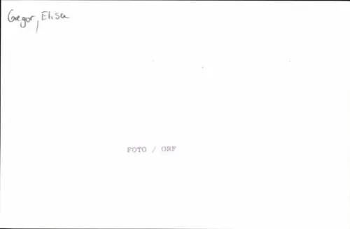 Foto Autogrammkarte Moderatorin Elisa Georg, Portrait, Autogramm