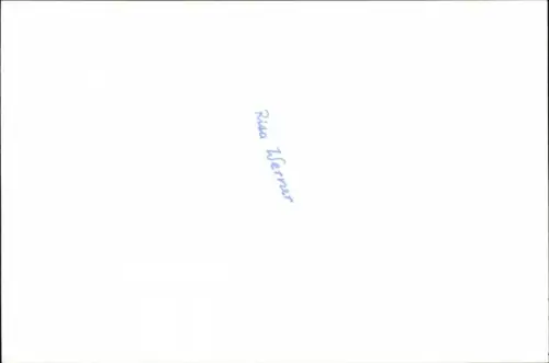 Foto Autogrammkarte Journalistin Rita Werner, Portrait, Autogramm