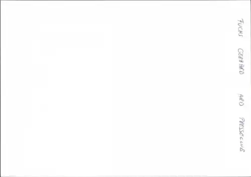 Foto Autogrammkarte Journalist Gerhard Fuchs, Portrait, Autogramm