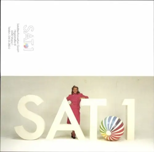 Autogrammkarte Moderatorin Christiane Feist, Portrait, Autogramm