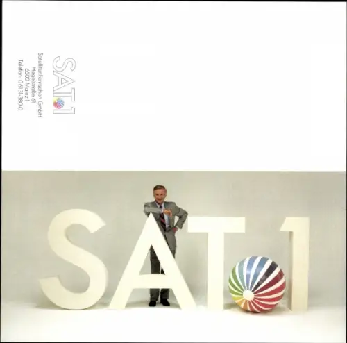 Autogrammkarte Moderator Armin Halle, Portrait, Autogramm