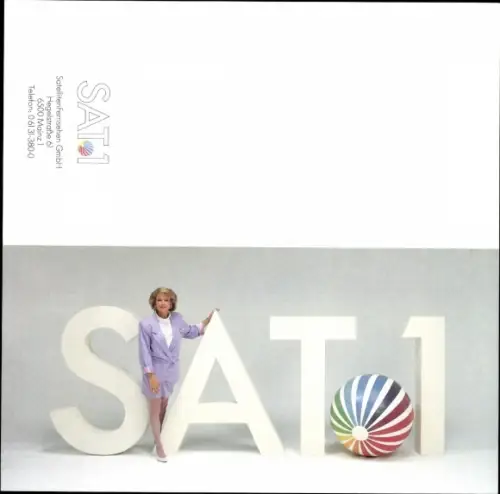 Autogrammkarte Moderatorin Brigitte Weirich, Portrait, Autogramm