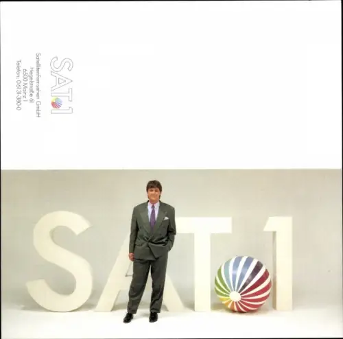 Autogrammkarte Moderator Christian Schröder, Portrait, Autogramm