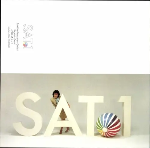 Autogrammkarte Moderatorin Andrea Scherell, Portrait, Autogramm